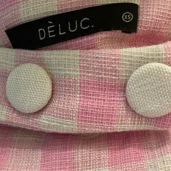 Pink & White Checkered Skort and Jacket Set - Picture 7 of 7